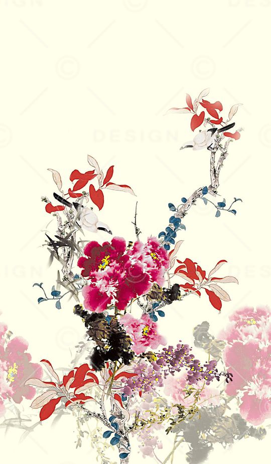 中国风印花华亿平台图片