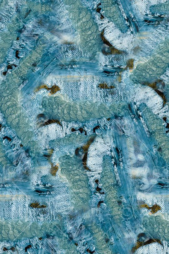 时尚抽象手绘油画数码印花印花华亿平台图片