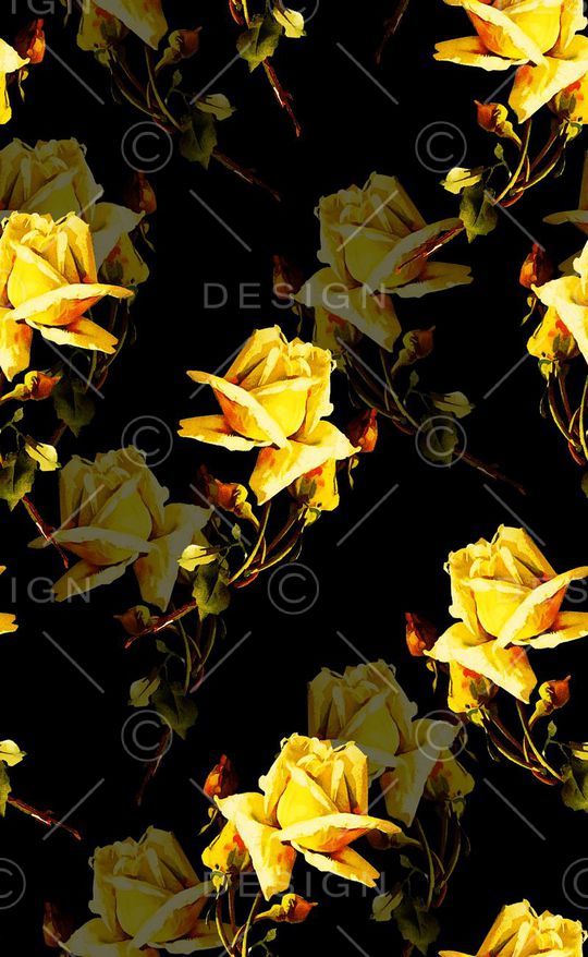 复古欧式大花印花华亿平台图片