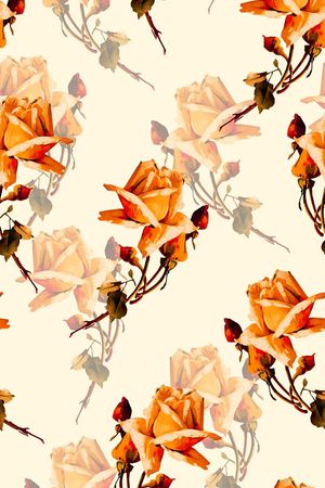 复古欧式大花印花华亿平台图片