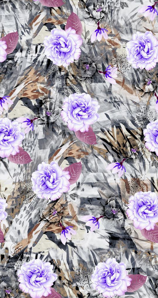 水墨印花华亿平台图片