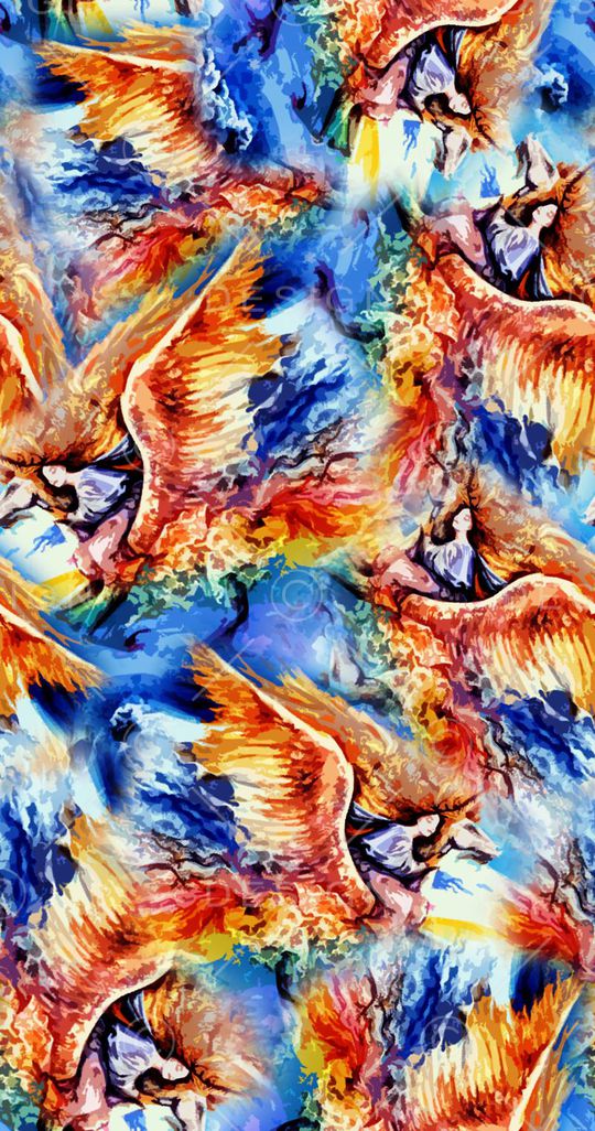 抽象画派印花华亿平台图片