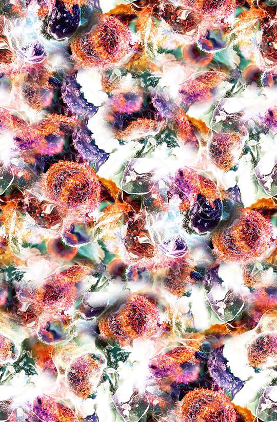 时尚抽象纹理太空纹理数码印花印花华亿平台图片