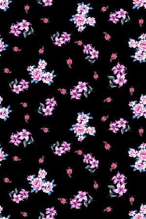 小碎花印花华亿平台图片