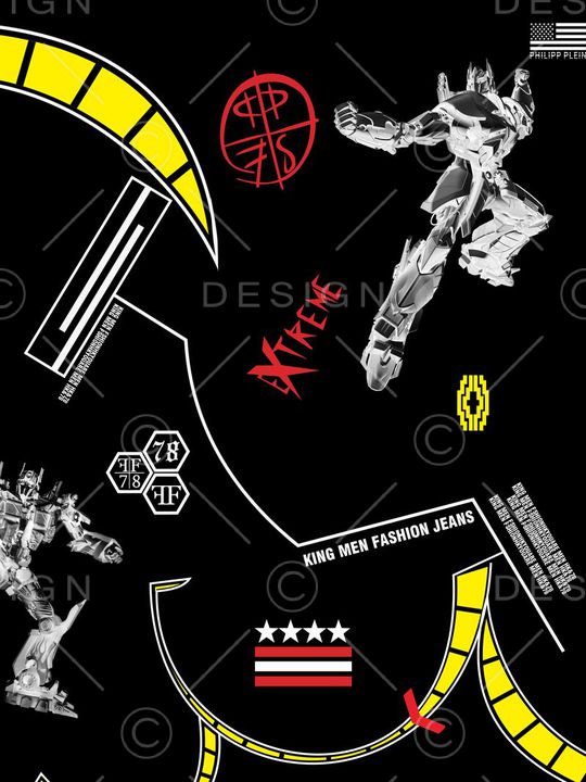 线条印花华亿平台图片