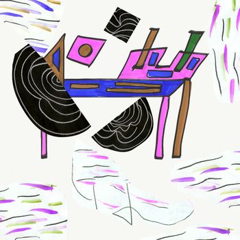 抽象印花华亿平台图片