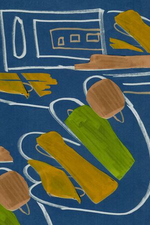 抽象印花华亿平台图片