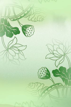 荷花荷叶印花华亿平台图片