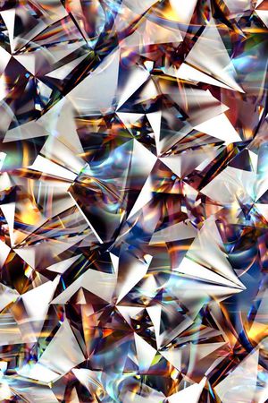 几何碎块印花华亿平台图片