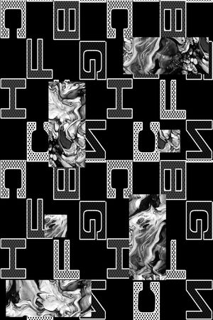 几何纹理印花华亿平台图片