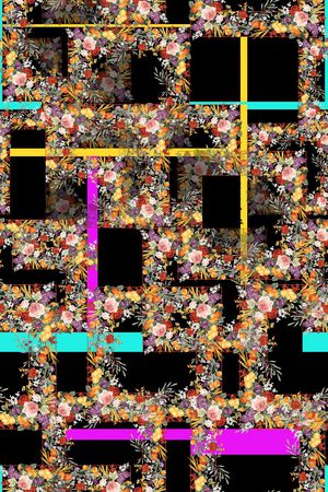 格子印花华亿平台图片