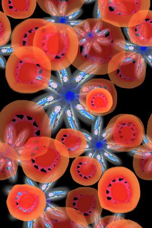 手绘涂鸦图案印花华亿平台图片