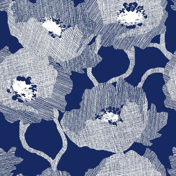 625251-清爽单色手绘大抽象花卉-3