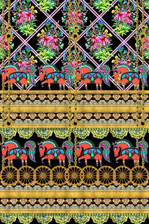 民族风印花华亿平台图片