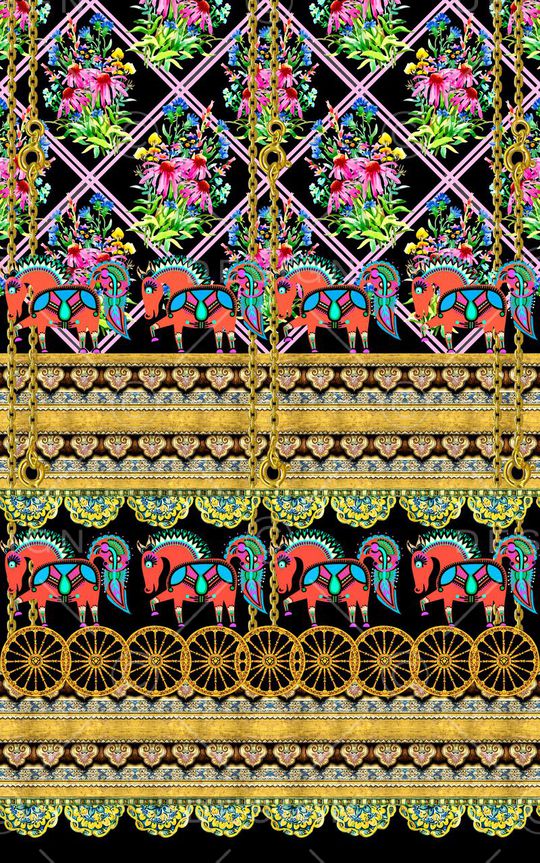 民族风印花华亿平台图片