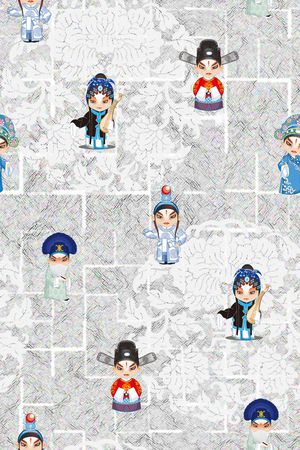 中国风印花华亿平台图片