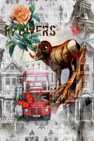 复古印花华亿平台图片