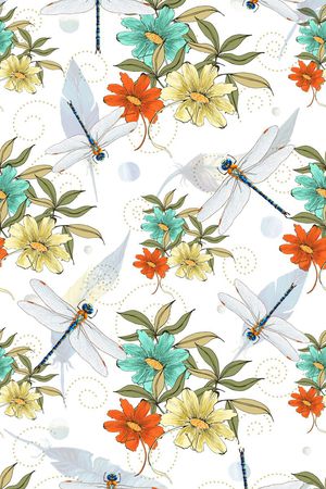 蜻蜓印花华亿平台图片