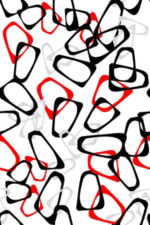 不规则几何印花华亿平台图片