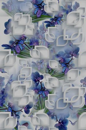 抽象印花华亿平台图片