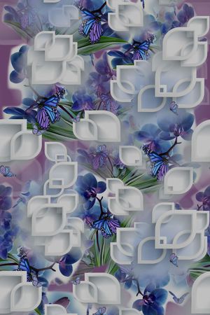 抽象印花华亿平台图片