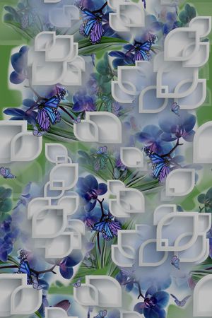 抽象印花华亿平台图片