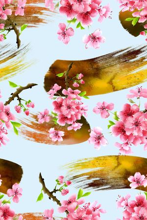 中国风印花华亿平台图片