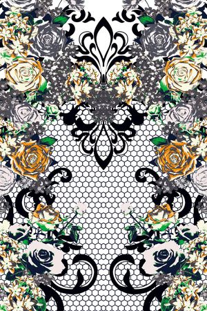 复古印花华亿平台图片