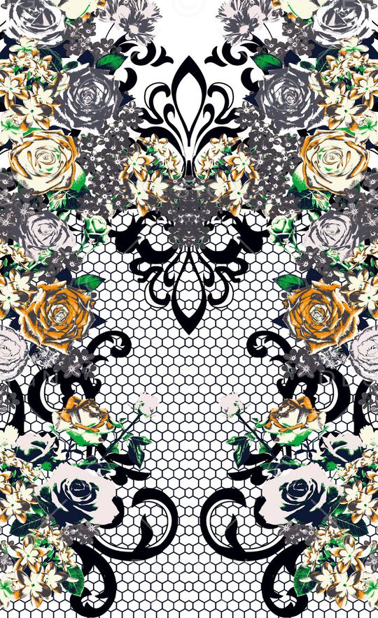 复古印花华亿平台图片