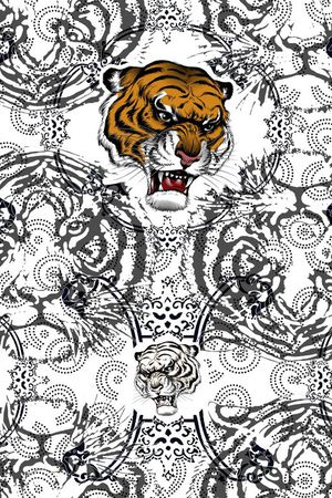 老虎印花华亿平台图片