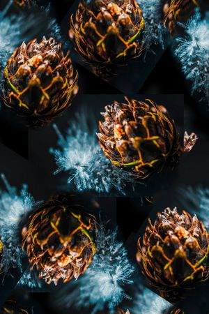 时尚抽象几何星空印花华亿平台图片