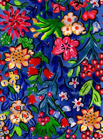 花卉印花华亿平台图片