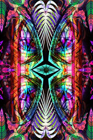 抽象印花华亿平台图片