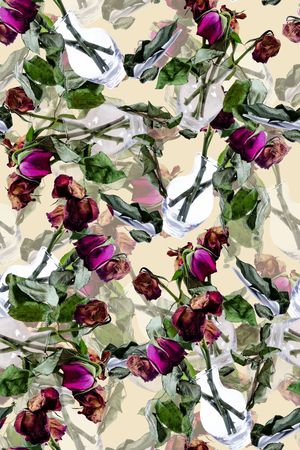 玫瑰印花华亿平台图片