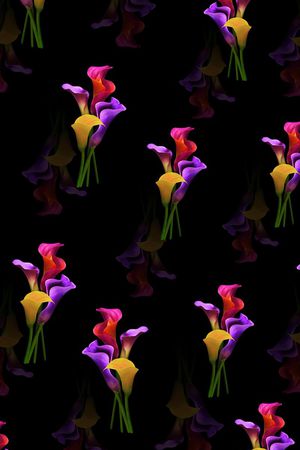 时尚黑底印花华亿平台图片