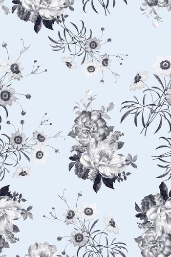 626116-欧美黑白花朵05693b