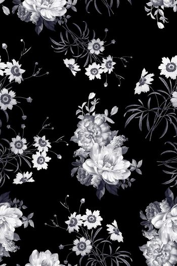 626117-欧美黑白花朵05693c