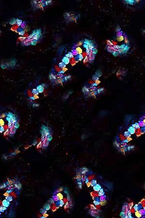 时尚抽象玫瑰花花卉数码印花印花华亿平台图片