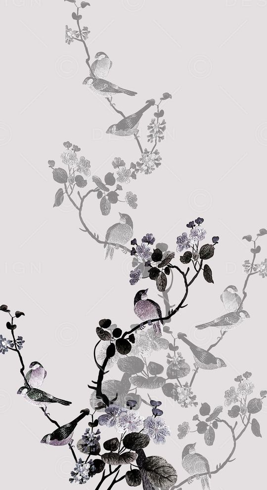 抽象手绘满版中国风印花华亿平台图片