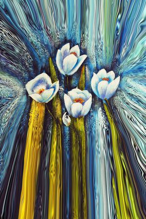 花卉印花华亿平台图片