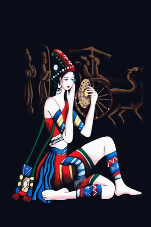 民族风印花华亿平台图片