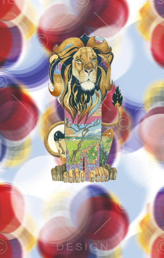 狮子印花华亿平台图片