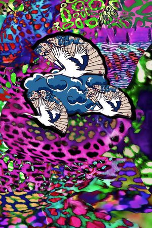 抽象印花华亿平台图片