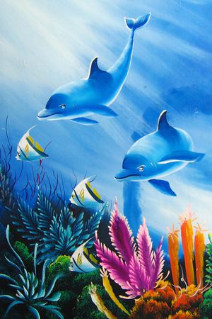 海底世界印花华亿平台图片