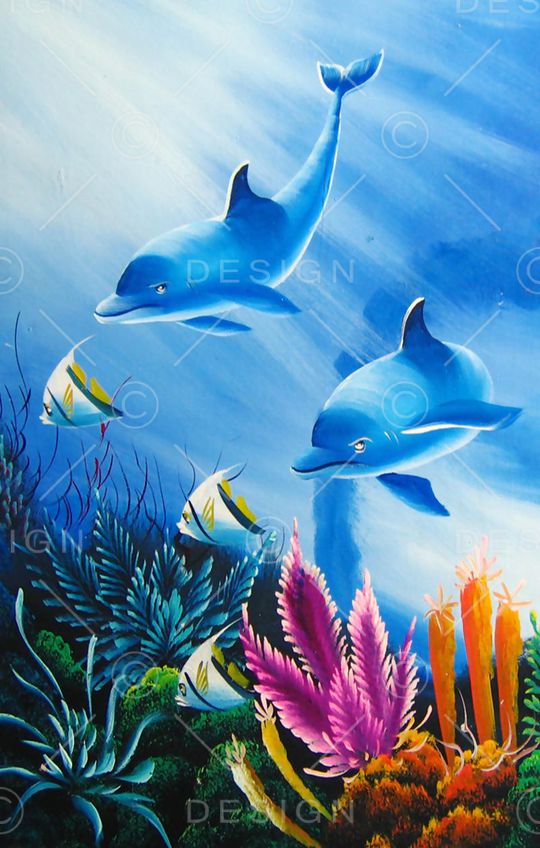 海底世界印花华亿平台图片