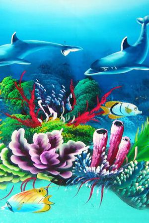 海底世界印花华亿平台图片