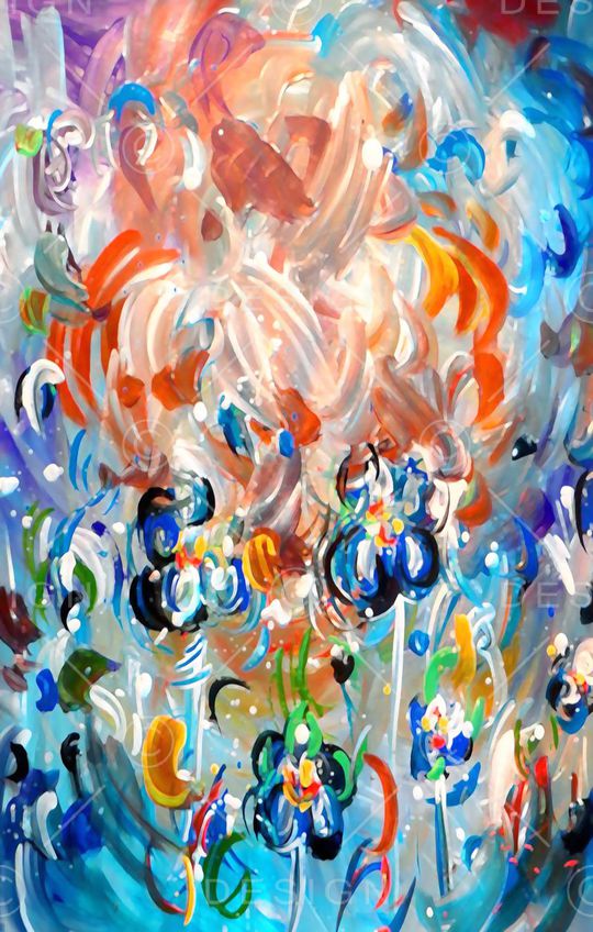 抽象印花华亿平台图片