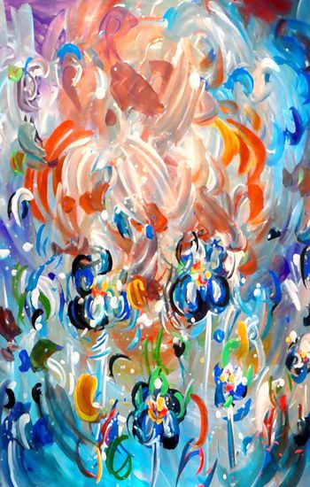 抽象印花华亿平台图片