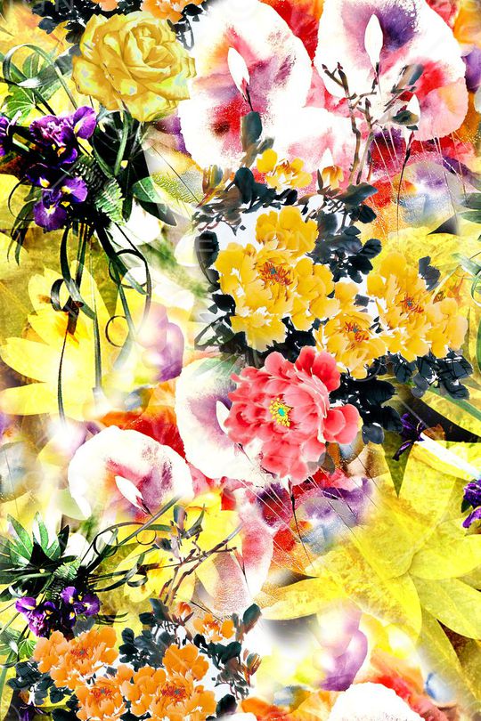 水彩印花华亿平台图片