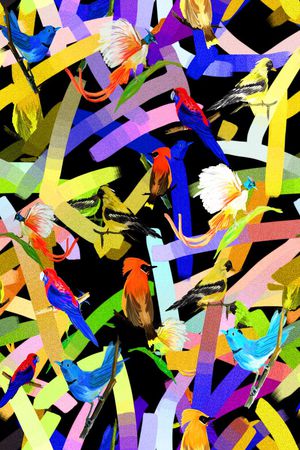 水彩印花华亿平台图片